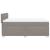 Pat box spring cu saltea, gri taupe, 160x200 cm material textil GartenMobel Dekor