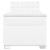 Pat box spring cu saltea, alb, 90x190 cm, piele ecologică GartenMobel Dekor