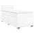 Pat box spring cu saltea, alb, 90x190 cm, piele ecologică GartenMobel Dekor