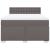 Pat box spring cu saltea, gri, 140x200 cm, piele ecologică GartenMobel Dekor