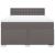 Pat box spring cu saltea, gri, 160x200 cm, piele ecologică GartenMobel Dekor