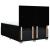 Pat box spring cu saltea, negru, 140x200 cm, textil GartenMobel Dekor