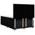 Pat box spring cu saltea, negru, 160x200 cm, textil GartenMobel Dekor