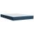 Pat continental cu saltea, albastru, 160x200cm, material textil GartenMobel Dekor