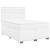 Pat box spring cu saltea, alb, 140x190 cm, piele ecologică GartenMobel Dekor
