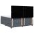 Pat box spring cu saltea, gri închis, 180x200 cm, catifea GartenMobel Dekor