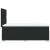 Pat continental cu saltea, negru, 80x200 cm, piele ecologică GartenMobel Dekor