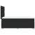 Pat box spring cu saltea, negru, 100x200 cm, piele ecologică GartenMobel Dekor