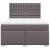 Pat box spring cu saltea, gri, 160x200 cm, piele ecologică GartenMobel Dekor