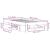 Cadru de pat, gri beton, 90x200 cm, lemn prelucrat GartenMobel Dekor