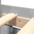 Cadru de pat cu tăblie gri beton 180x200 cm lemn prelucrat GartenMobel Dekor