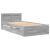 Cadru de pat cu tăblie, gri sonoma, 90x190 cm, lemn prelucrat GartenMobel Dekor