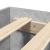 Cadru de pat cu tăblie, gri beton, 75x190 cm, lemn prelucrat GartenMobel Dekor