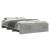 Cadru de pat, gri beton, 140x190 cm, lemn prelucrat GartenMobel Dekor
