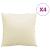 Perne de canapea, 4 buc., crem, 40x40 cm, textil GartenMobel Dekor