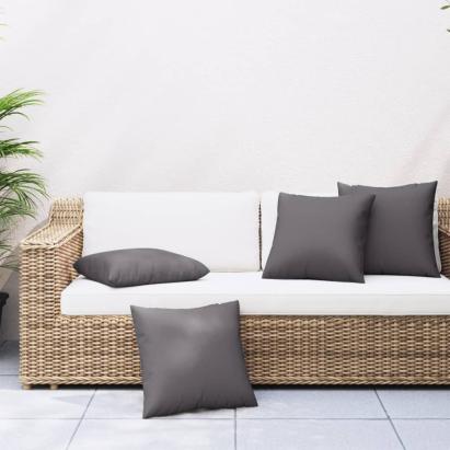 Perne de canapea, 4 buc., antracit, 50x50 cm, textil GartenMobel Dekor