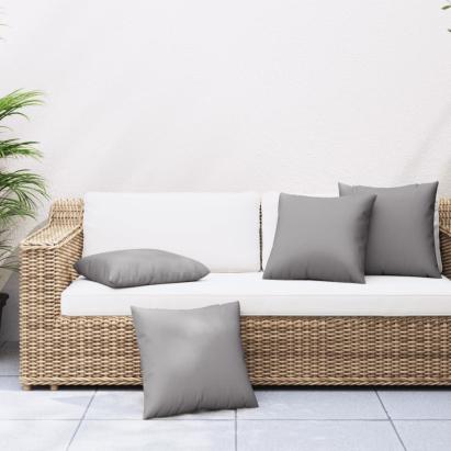 Perne de canapea, 4 buc., gri, 50x50 cm, textil GartenMobel Dekor