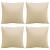 Perne de canapea, 4 buc., beige, 50x50 cm, textil GartenMobel Dekor