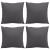 Perne de canapea, 4 buc., antracit, 60x60 cm, textil GartenMobel Dekor