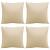Perne de canapea, 4 buc., beige, 60x60 cm, textil GartenMobel Dekor