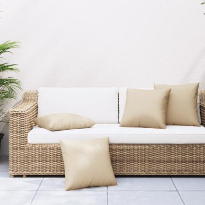 Perne de canapea, 4 buc., beige, 60x60 cm, textil GartenMobel Dekor