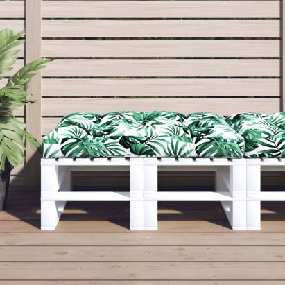 Pernă pentru paleți, verde, 120x80x12 cm, textil GartenMobel Dekor