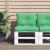 Perne de paleți, 2 buc, verde, material textil GartenMobel Dekor