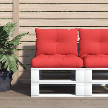 Perne de paleți, 2 buc. roșu, material textil GartenMobel Dekor
