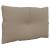 Perne de paleți, 2 buc., gri taupe, material textil GartenMobel Dekor