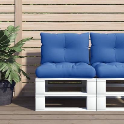 Perne de paleți, 2 buc., albastru regal, material textil GartenMobel Dekor