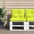 Perne de paleți, 2 buc, verde aprins, material textil GartenMobel Dekor