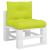 Perne de paleți, 2 buc, verde aprins, material textil GartenMobel Dekor