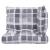 Perne de paleți, 3 buc., gri carouri, material textil GartenMobel Dekor