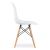 Set masa pentru sufragerie/living + 4 scaune Osaka alb, Artool, lemn, stejar sonoma, 80x80x75 cm GartenVIP DiyLine
