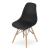 Set masa pentru sufragerie/living + 4 scaune Osaka negru, Artool, lemn, stejar sonoma, 80x80x75 cm GartenVIP DiyLine