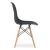 Set masa pentru sufragerie/living + 4 scaune Osaka negru, Artool, lemn, stejar sonoma, 80x80x75 cm GartenVIP DiyLine