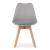 Set masa pentru sufragerie/living + 4 scaune Mark gri, Artool, lemn, stejar sonoma, 80x80x75 cm GartenVIP DiyLine