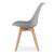 Set masa pentru sufragerie/living + 4 scaune Mark gri, Artool, lemn, stejar sonoma, 80x80x75 cm GartenVIP DiyLine