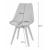 Set masa pentru sufragerie/living + 4 scaune Mark gri, Artool, lemn, stejar sonoma, 80x80x75 cm GartenVIP DiyLine
