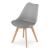 Set masa pentru sufragerie/living + 4 scaune Mark gri, Artool, lemn, stejar sonoma, 80x80x75 cm GartenVIP DiyLine