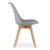 Set masa pentru sufragerie/living + 4 scaune Mark gri, Artool, lemn, stejar sonoma, 80x80x75 cm GartenVIP DiyLine