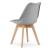 Set masa pentru sufragerie/living + 4 scaune Mark gri, Artool, lemn, stejar sonoma, 80x80x75 cm GartenVIP DiyLine