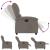 Fotoliu rabatabil electric, gri taupe, material textil GartenMobel Dekor