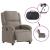 Fotoliu rabatabil electric, gri taupe, material textil GartenMobel Dekor