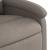 Fotoliu rabatabil electric, gri taupe, material textil GartenMobel Dekor