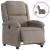 Fotoliu rabatabil electric, gri taupe, material textil GartenMobel Dekor