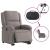 Fotoliu electric rabatabil cu ridicare, gri taupe, textil GartenMobel Dekor
