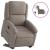 Fotoliu electric rabatabil cu ridicare, gri taupe, textil GartenMobel Dekor