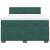 Pat box spring cu saltea, verde închis, 140x200 cm, catifea GartenMobel Dekor