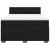Pat box spring cu saltea, negru, 140x200 cm, catifea GartenMobel Dekor